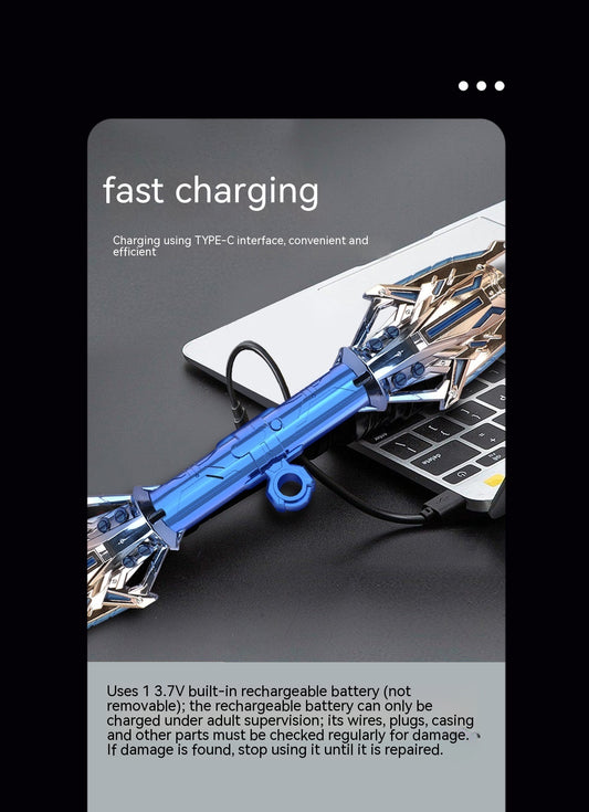 Fingertip Rotating Colorful Gravity Sensing Double Sword Light Stick