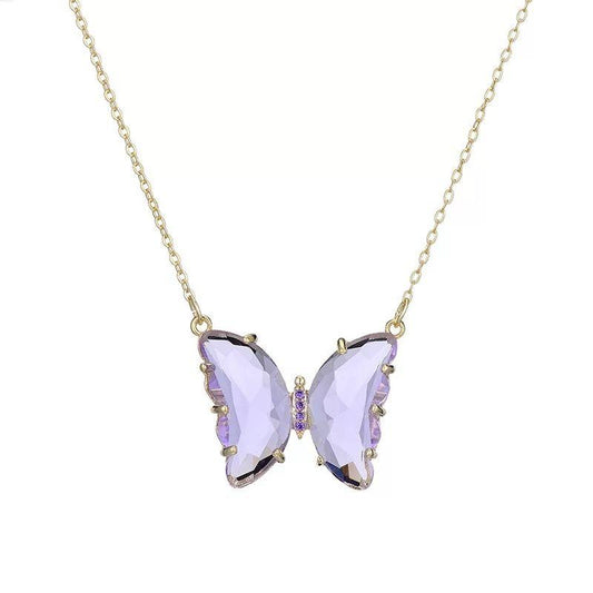 Gold-plated Stylish Butterfly Necklace