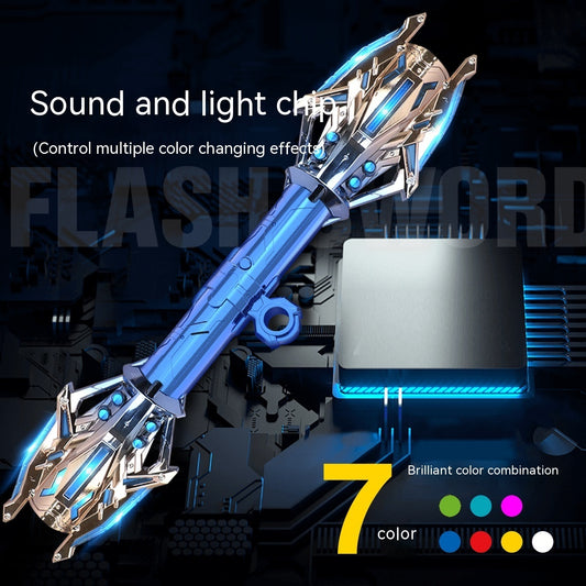 Fingertip Rotating Colorful Gravity Sensing Double Sword Light Stick