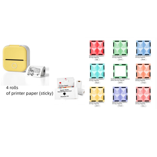 Portable Mini Thermal Label Printer Home Photo Printer Student Wrong Question Printer Bluetooth-compatible Mini Label Printer Price Tag
