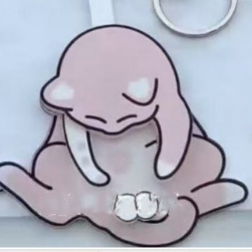 Creative Kitten Acrylic Pendant Keychain Student Cartoon Schoolbag Pendant