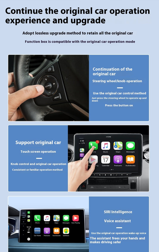 Wireless Carplay Adaptor Android Auto Vehicle Interconnection Wired To Wireless Carplay Smart Box