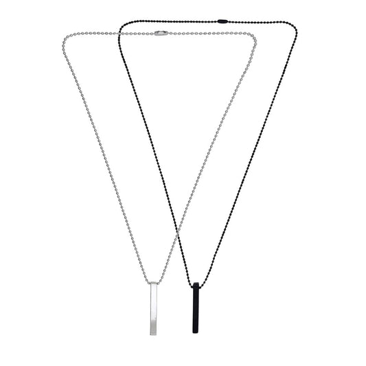 Alvira Stylish 3d Vertical Bar Cuboid Stick Locket Necklace