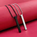 Alvira Stylish 3d Vertical Bar Cuboid Stick Locket Necklace